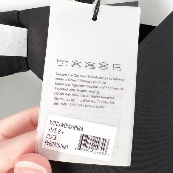 New Knix WingWoman Contour Bra Sports Black Supportive Everyday 8+ = 42E 40F 42F - Picture 8 of 14